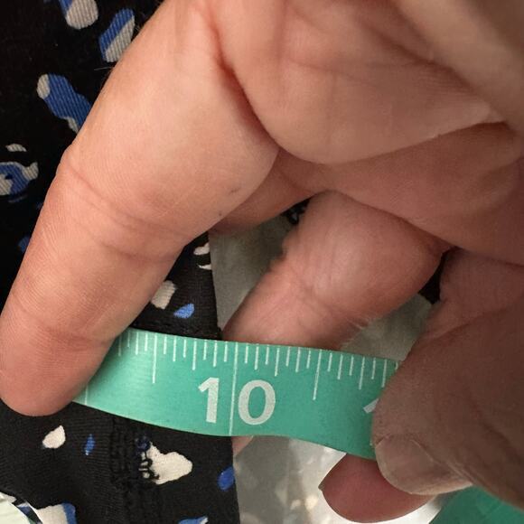 AVE leisure bike shorts black blue & white speckles active wear summer plus size - Picture 11 of 12